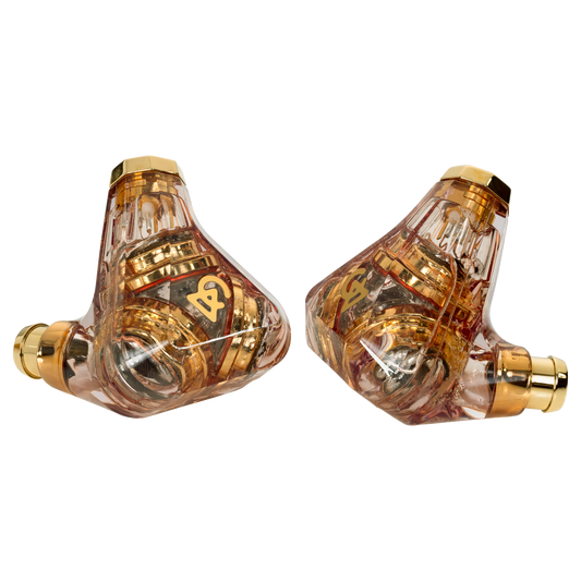 Campfire Audio Trifecta Amber Radiance, intrauricular de tres transductores dinámicos