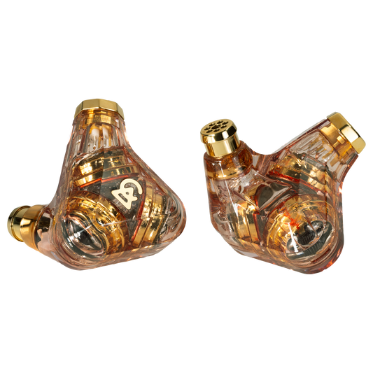 Campfire Audio Trifecta Amber Radiance, intrauricular de tres transductores dinámicos